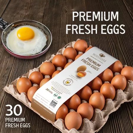 9.9 Wins Farm | SIAP KIRIM SBY SDA | Telur Ayam Super Premium | Bebas Salmonella