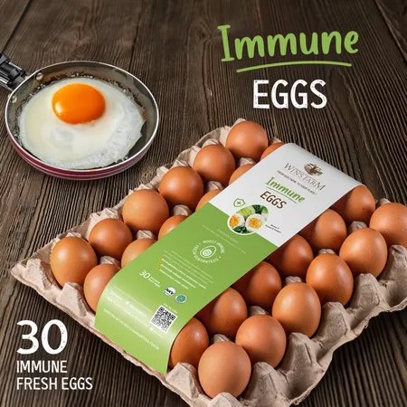 9.9 Wins Farm | SIAP KIRIM SBY SDA | Telur Ayam IMMUNE BOOSTER Bebas Salmonella
